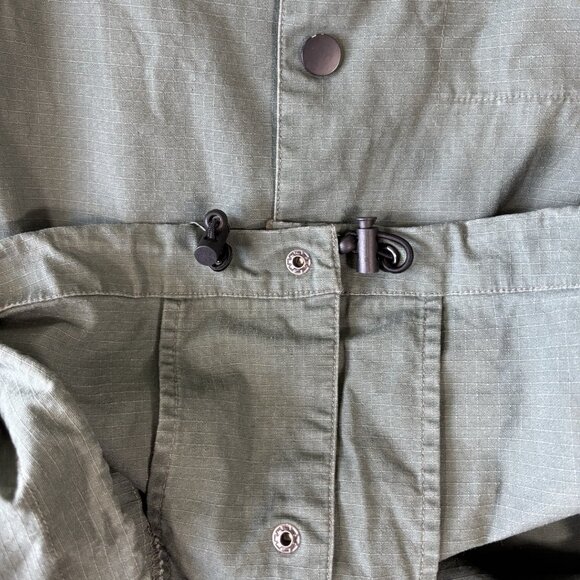 Plenty Humanwear Terence Snaps Shirt Mens M Green Ripstop Workwear Outdoor Coat - Picture 13 of 16